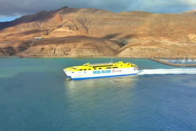 Fred Olsen estrena catamarán entre Fuerteventura y Lanzarote