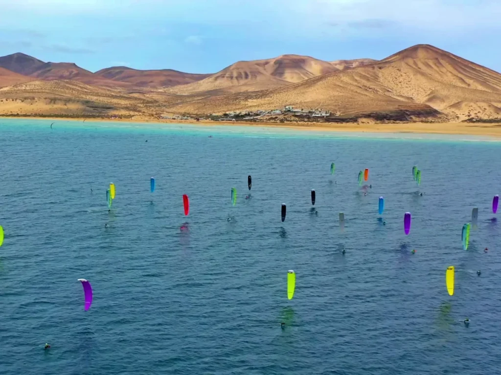 Fuerteventura acoge la Kitefoil International Open Cup en las playas de Corralejo